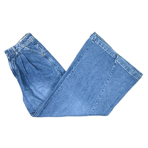 We The Free x Free People Equinox Denim Wide Leg Trouser Jeans - Size 27 - Picture 3 of 7